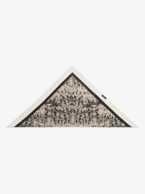 PINKO triangular scarf with snake print