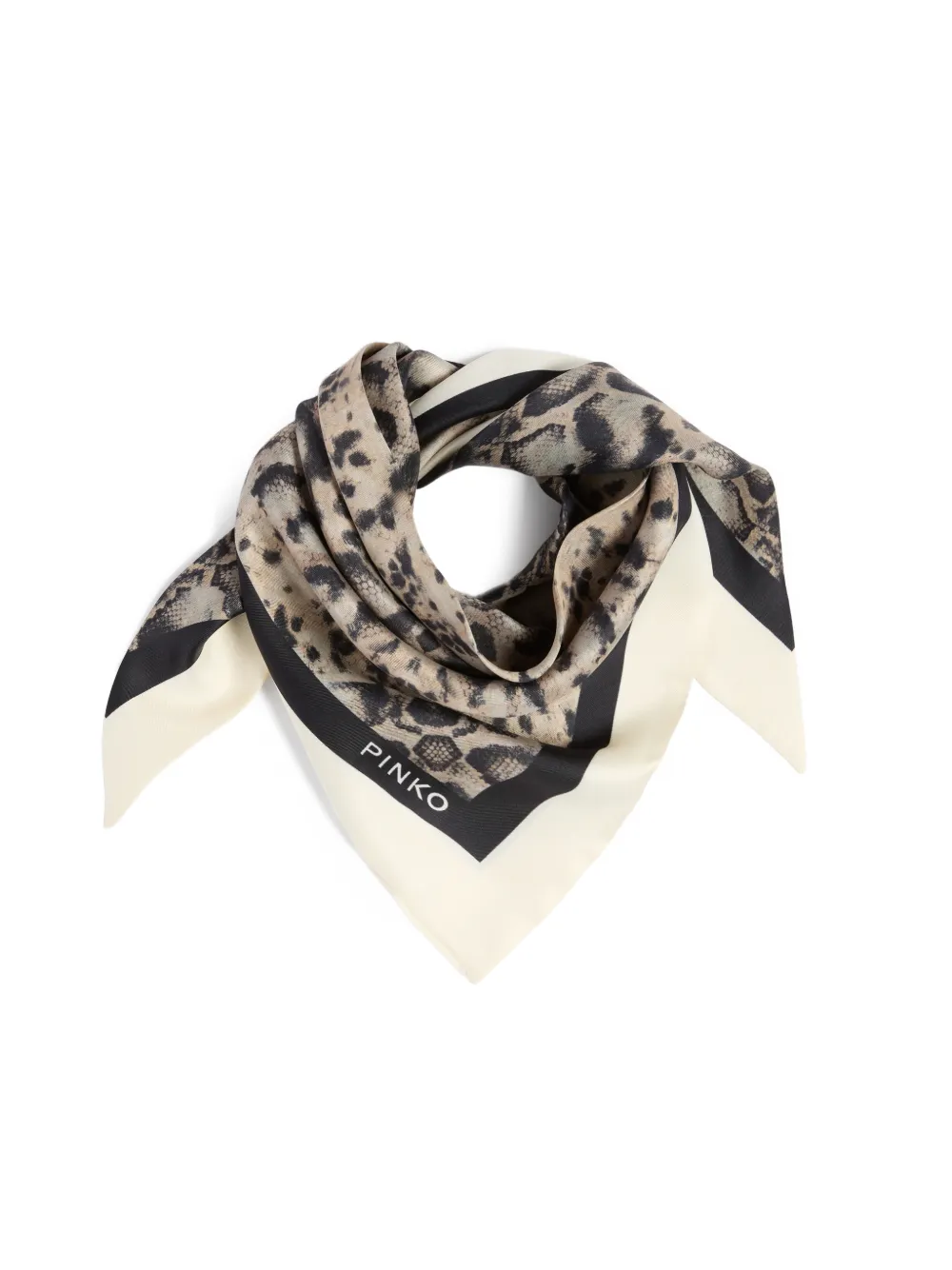 PINKO Sjaal met dierenprint Beige