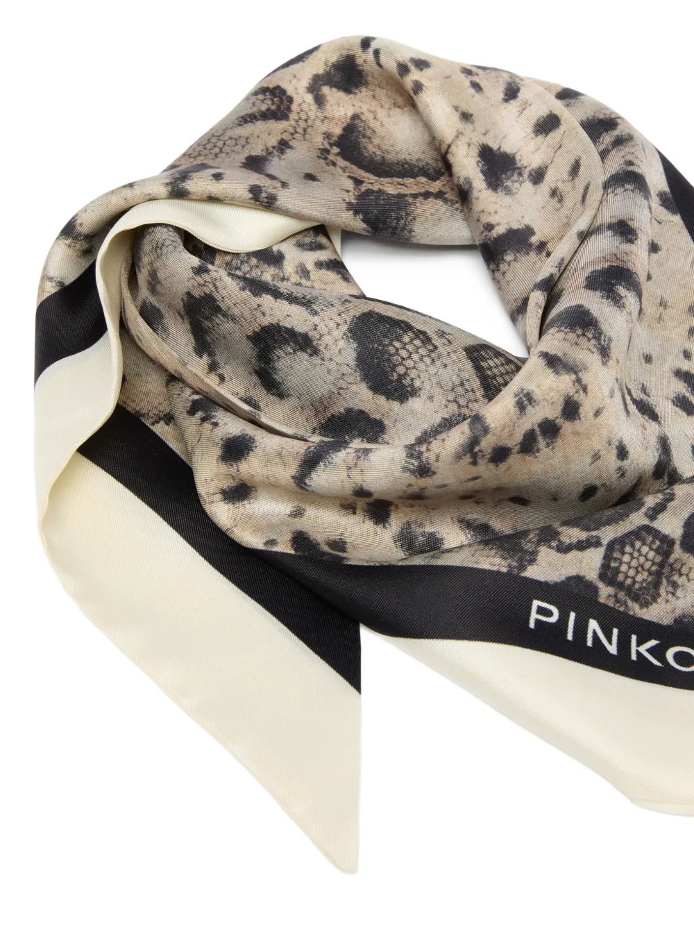 PINKO Sjaal met dierenprint Beige