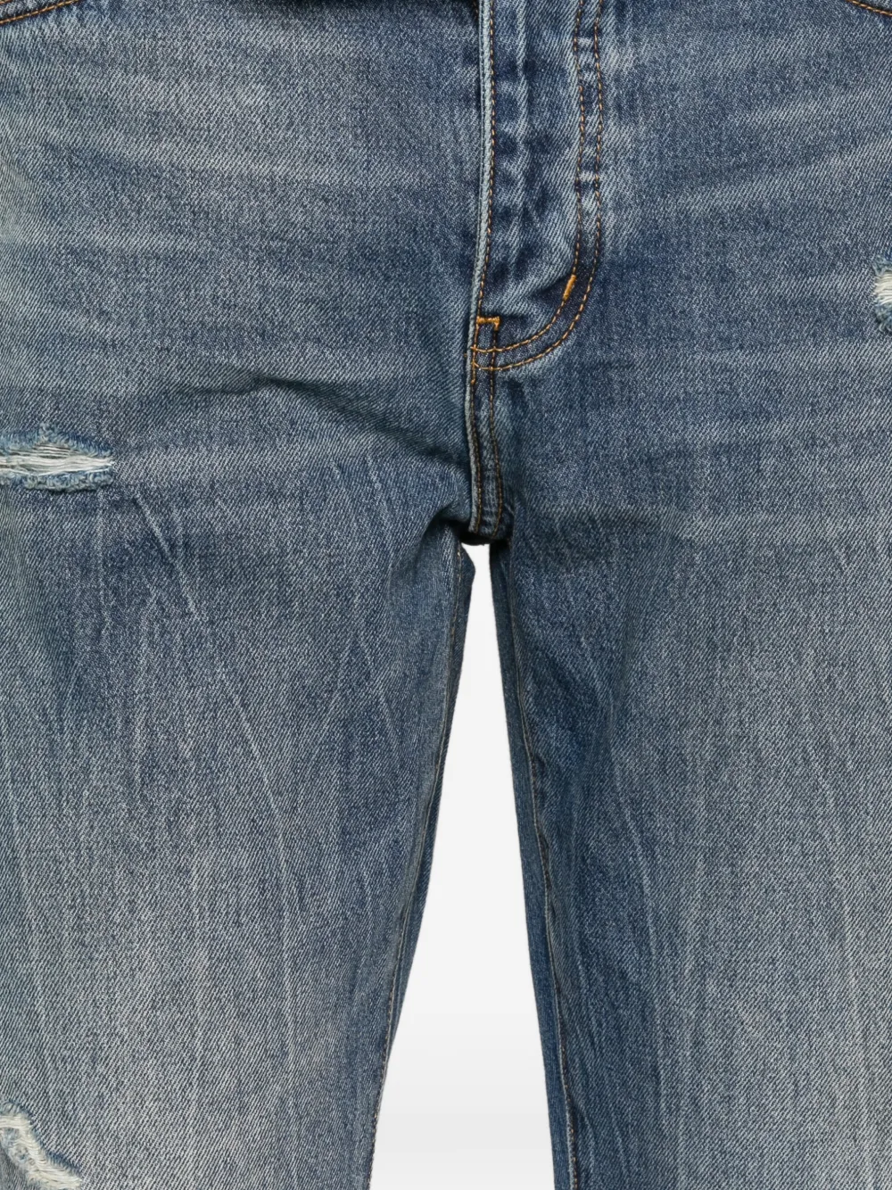 Purple Brand Jeans met vijf zakken Blauw