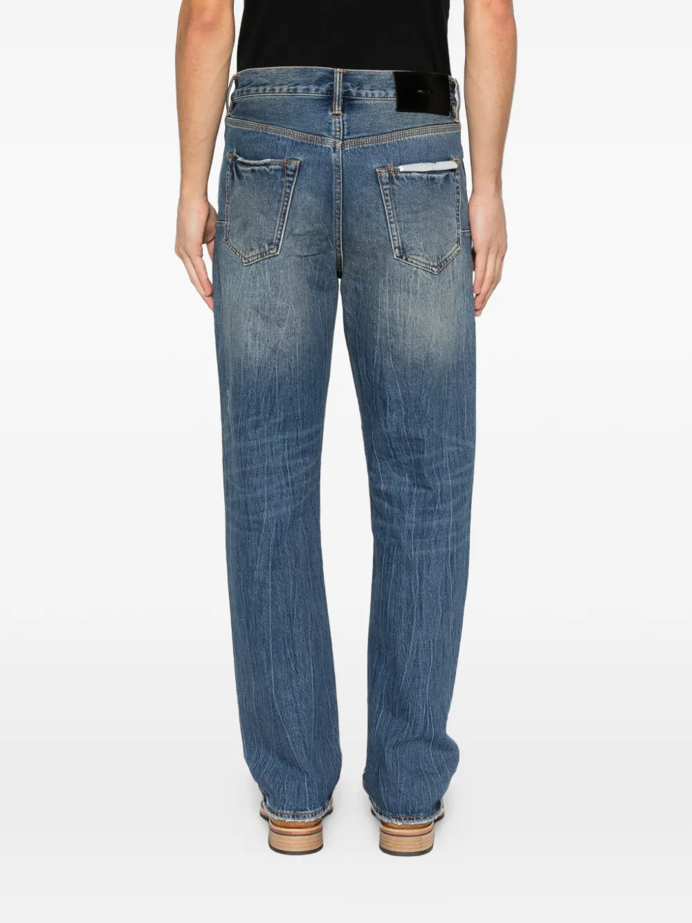 Purple Brand Jeans met vijf zakken Blauw