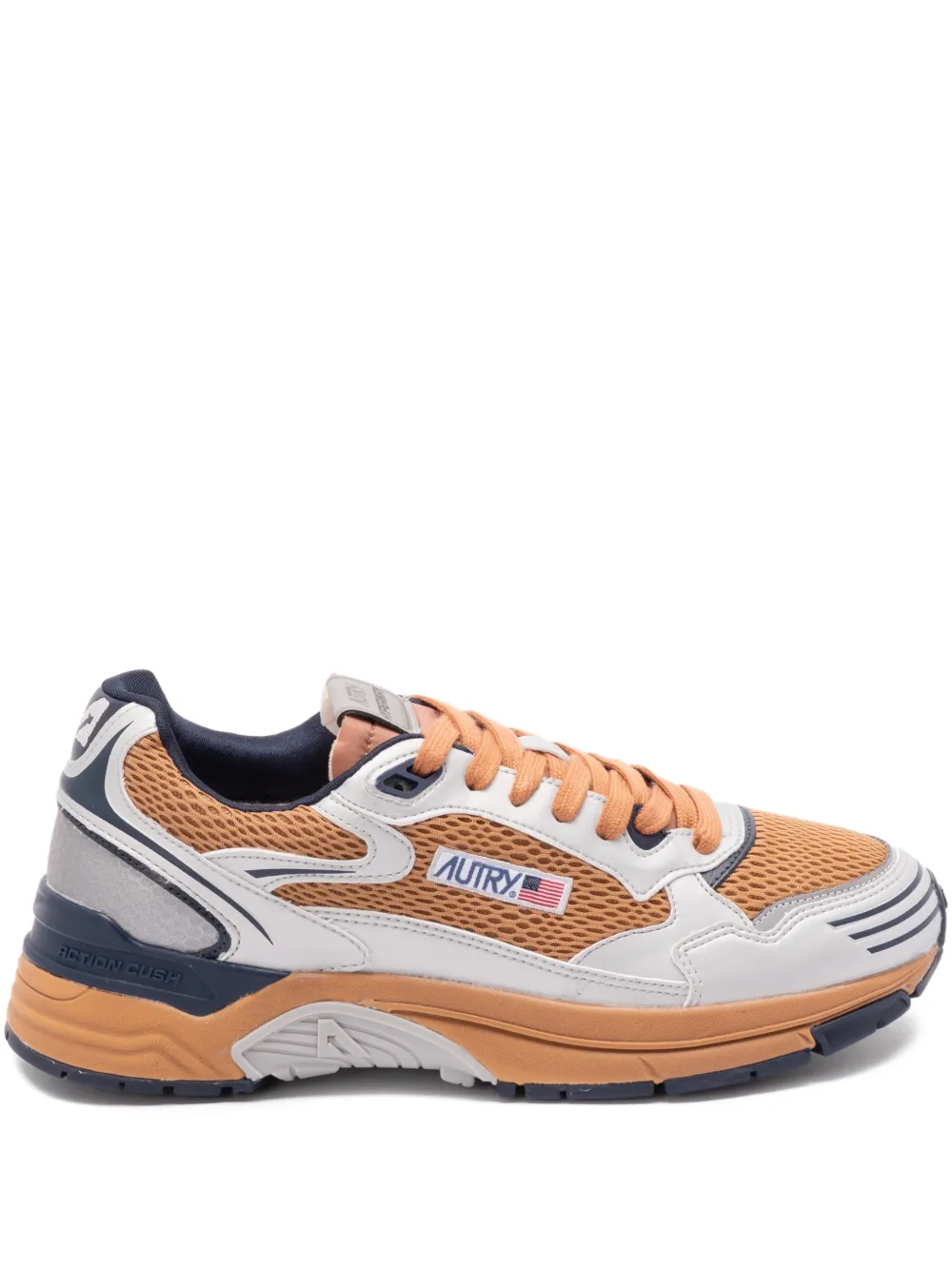 Autry Hyperway panelled sneakers | Orange | Image 1