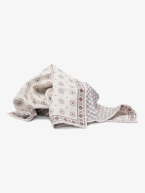 Brunello Cucinelli printed silk scarf