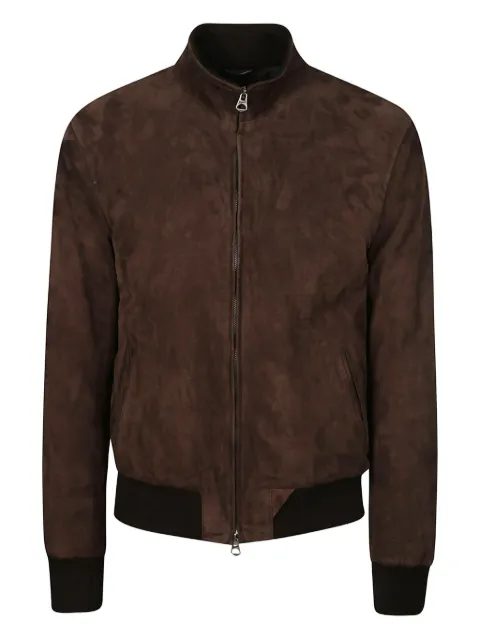 Stewart suede bomber jacket