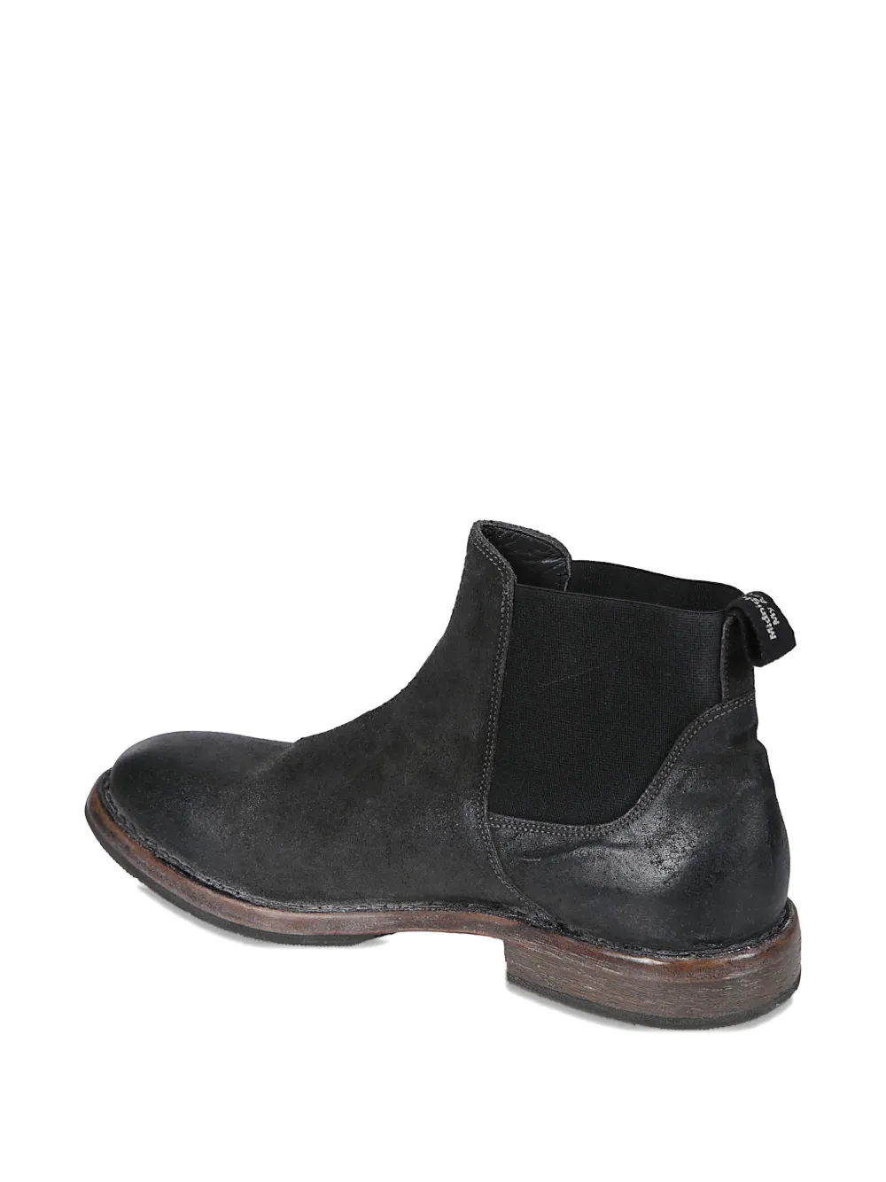 Moma Leren Chelsea laarzen Zwart
