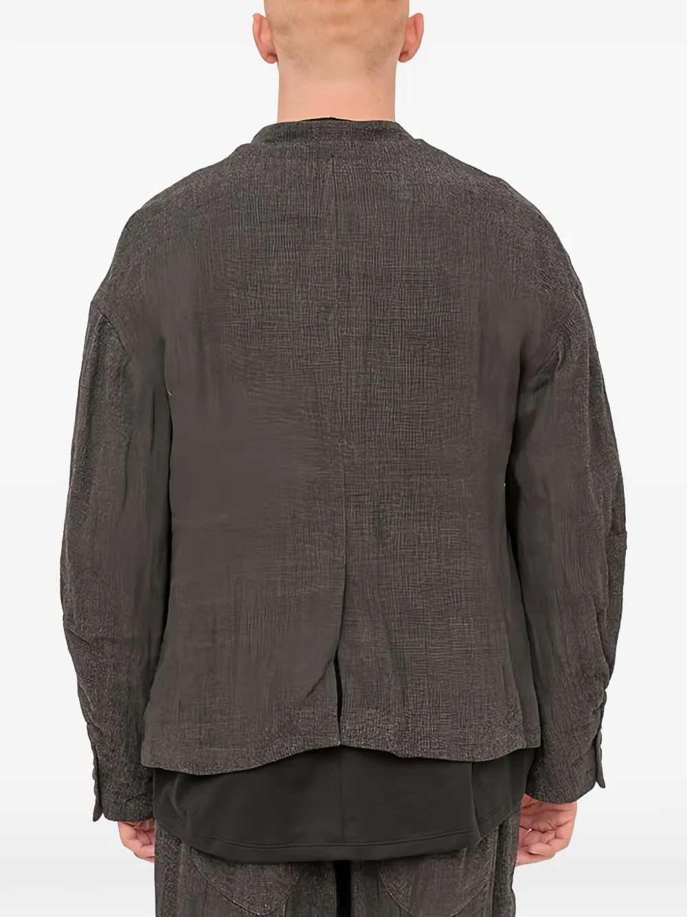 The Viridi-anne Double-layered Jacket In Gray