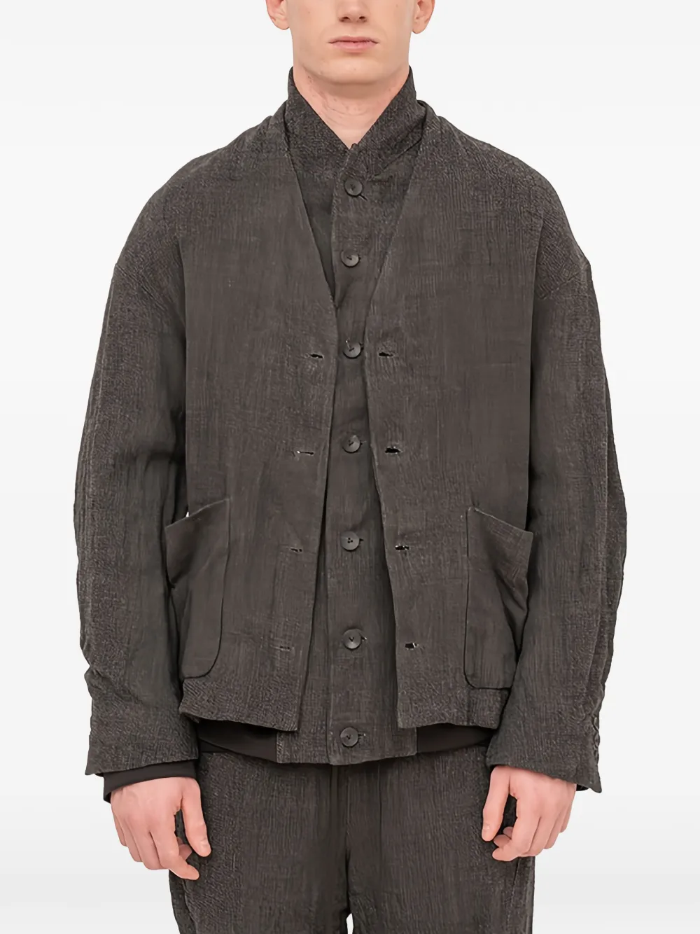 The Viridi-Anne double-layered jacket | Grey | Image 1