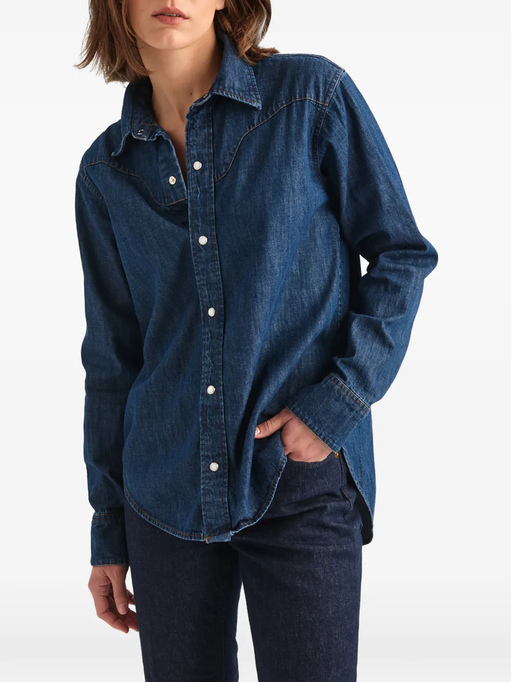 JAMIE HALLER Dolly western shirt - Blau