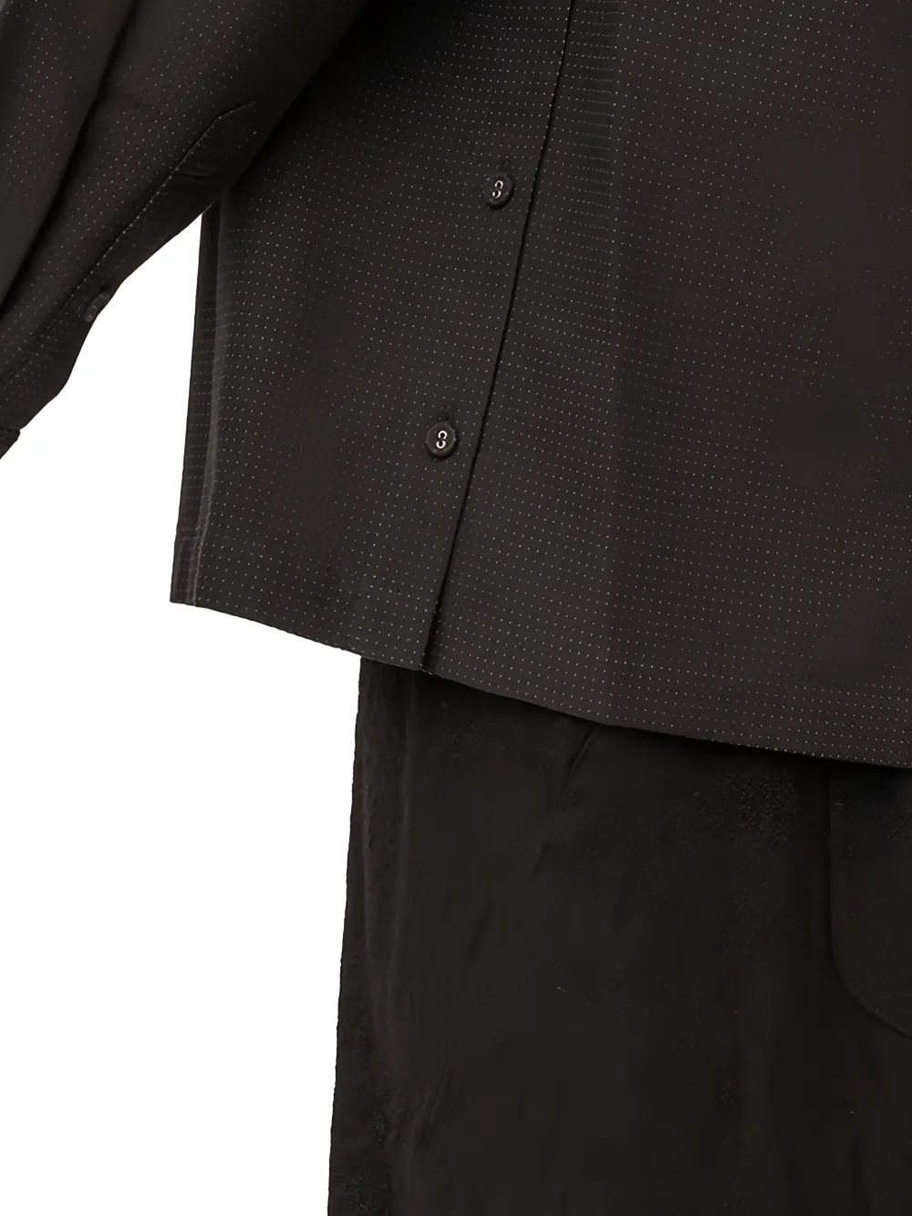 The Viridi-anne Button-up Shirt In Black