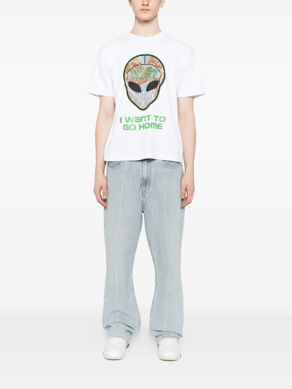 Anti Social Social Club Redneck Alien T-shirt - Wit