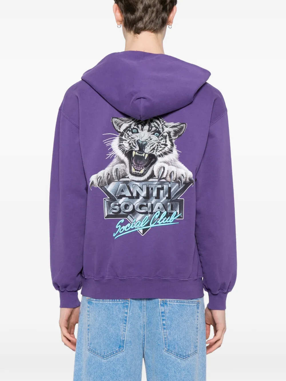Anti Social Club Snow Cat hoodie Paars