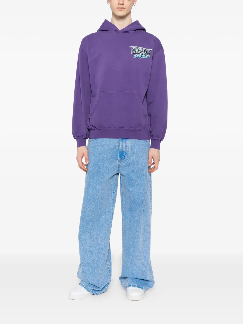 Anti Social Club Snow Cat hoodie Paars