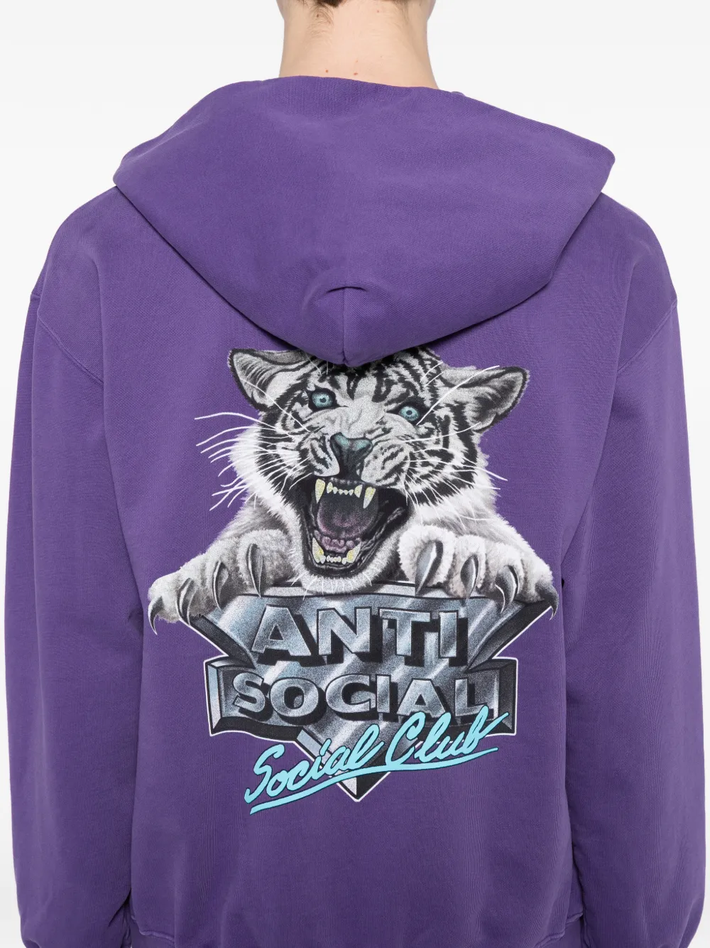 Anti Social Club Snow Cat hoodie Paars