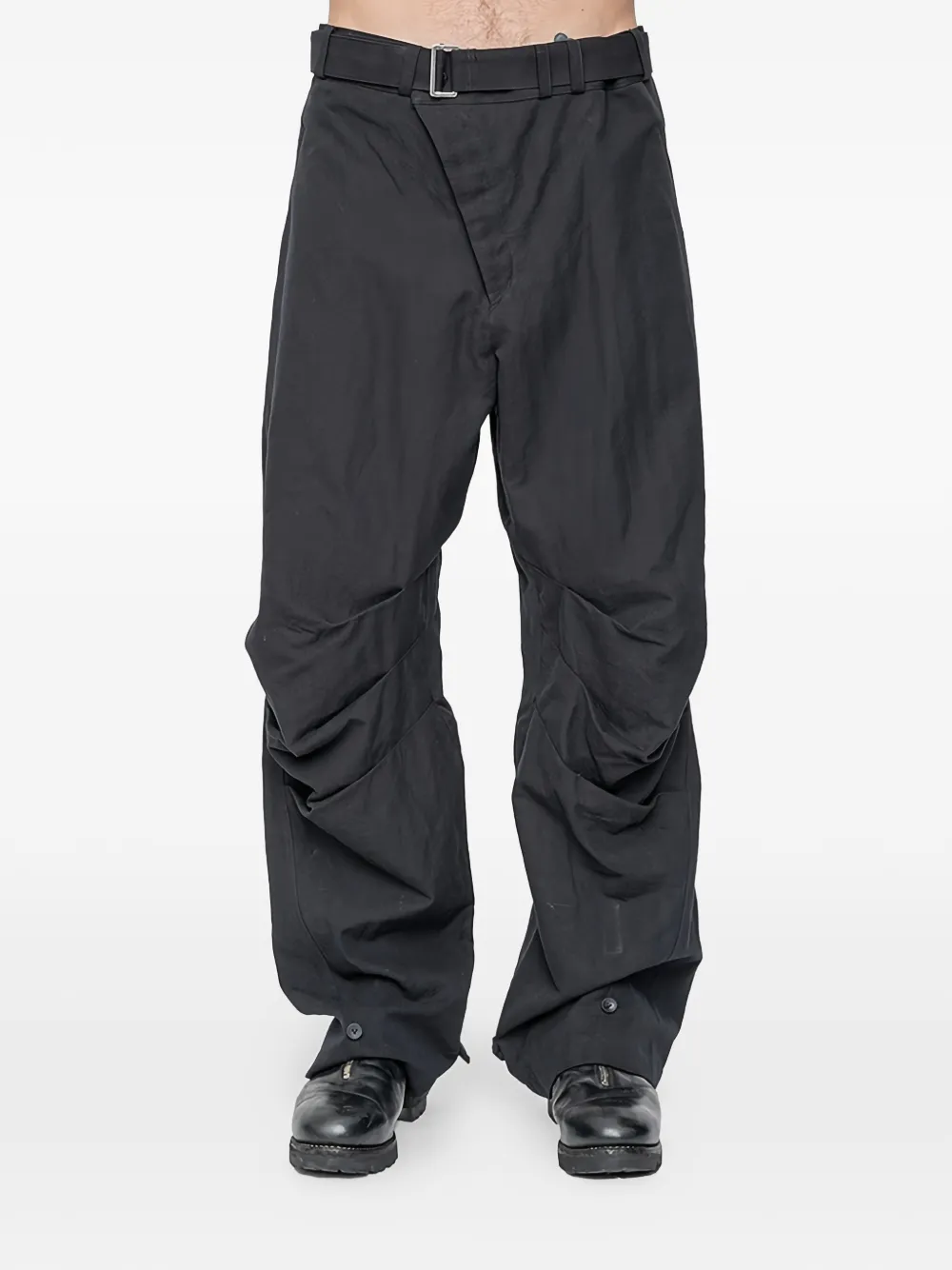 The Viridi-Anne button-detail trousers | Black | Image 1