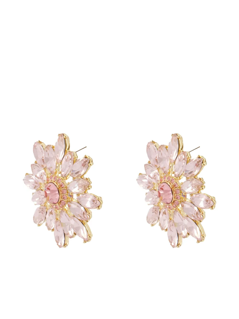 Self-Portrait flower-shaped earrings - Goud