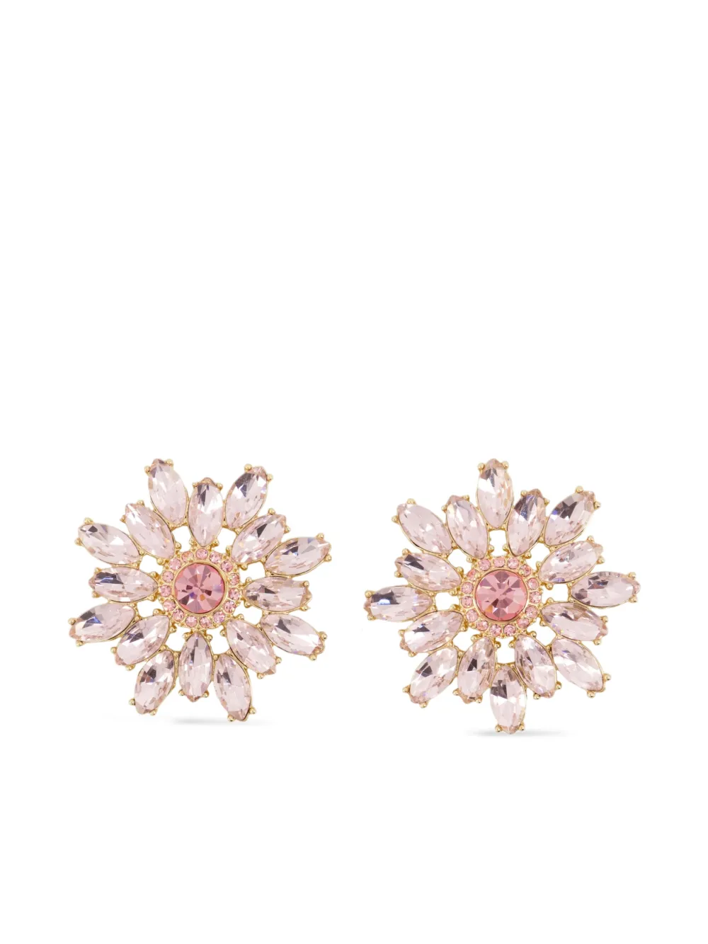 Self-Portrait aretes con forma de flor | dorado | Image 1