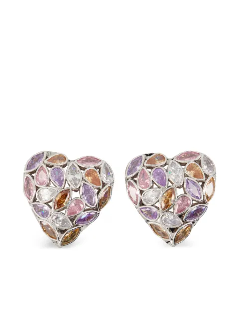 Self-Portrait Par de brincos com formato de coração