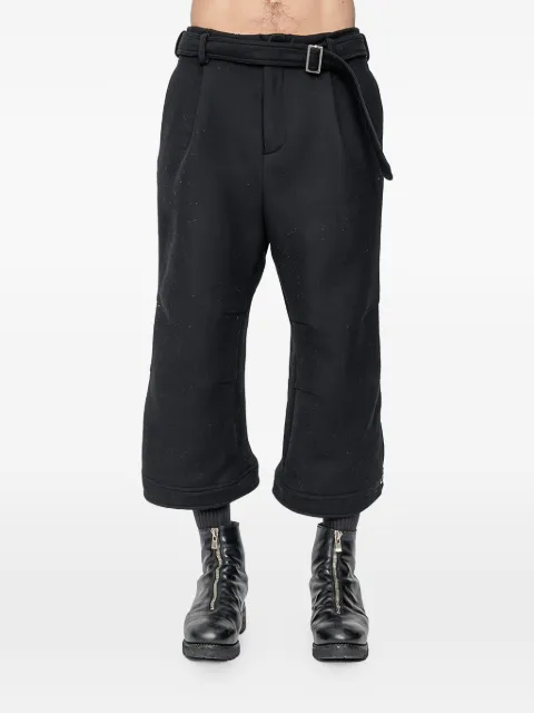 The Viridi-Anne adjustable-belt trousers