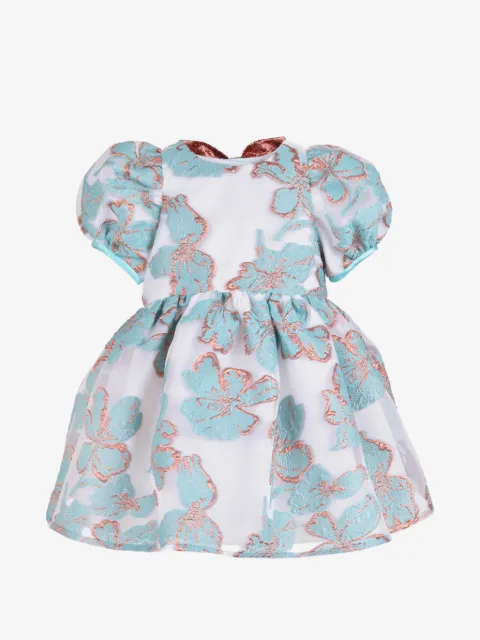 Hucklebones London Jacquard-Kleid mit Blumenmuster