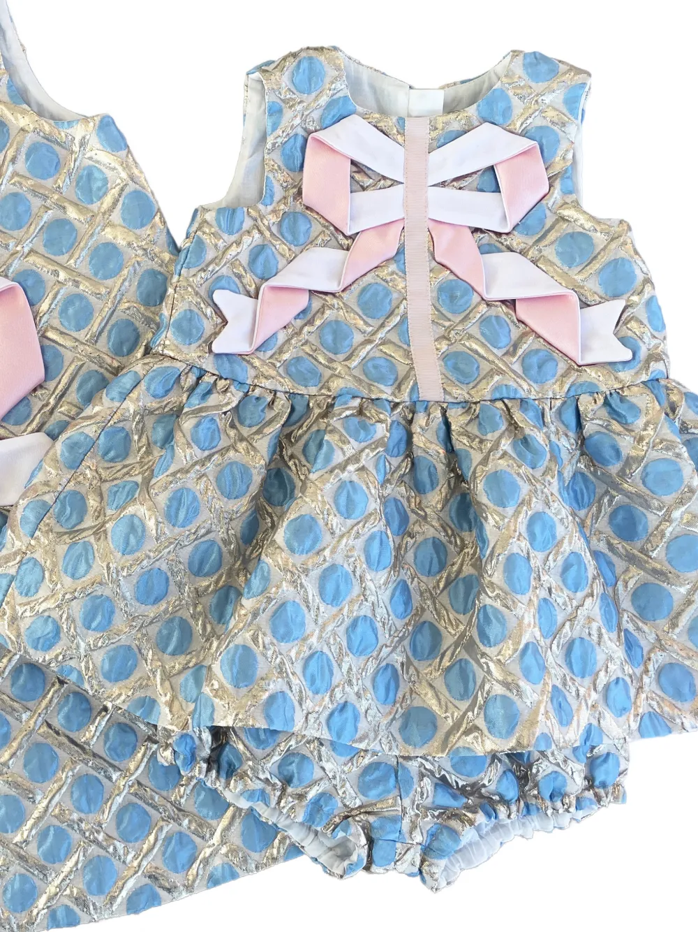 Hucklebones London Jurk met lintdetail Blauw