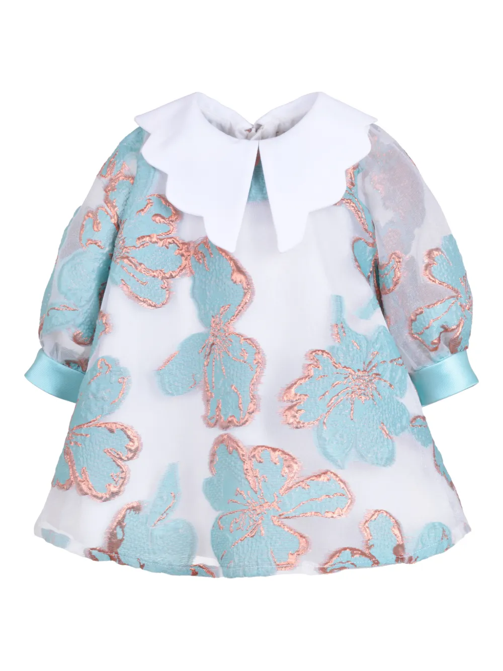 Hucklebones London floral-pattern dress - Bianco