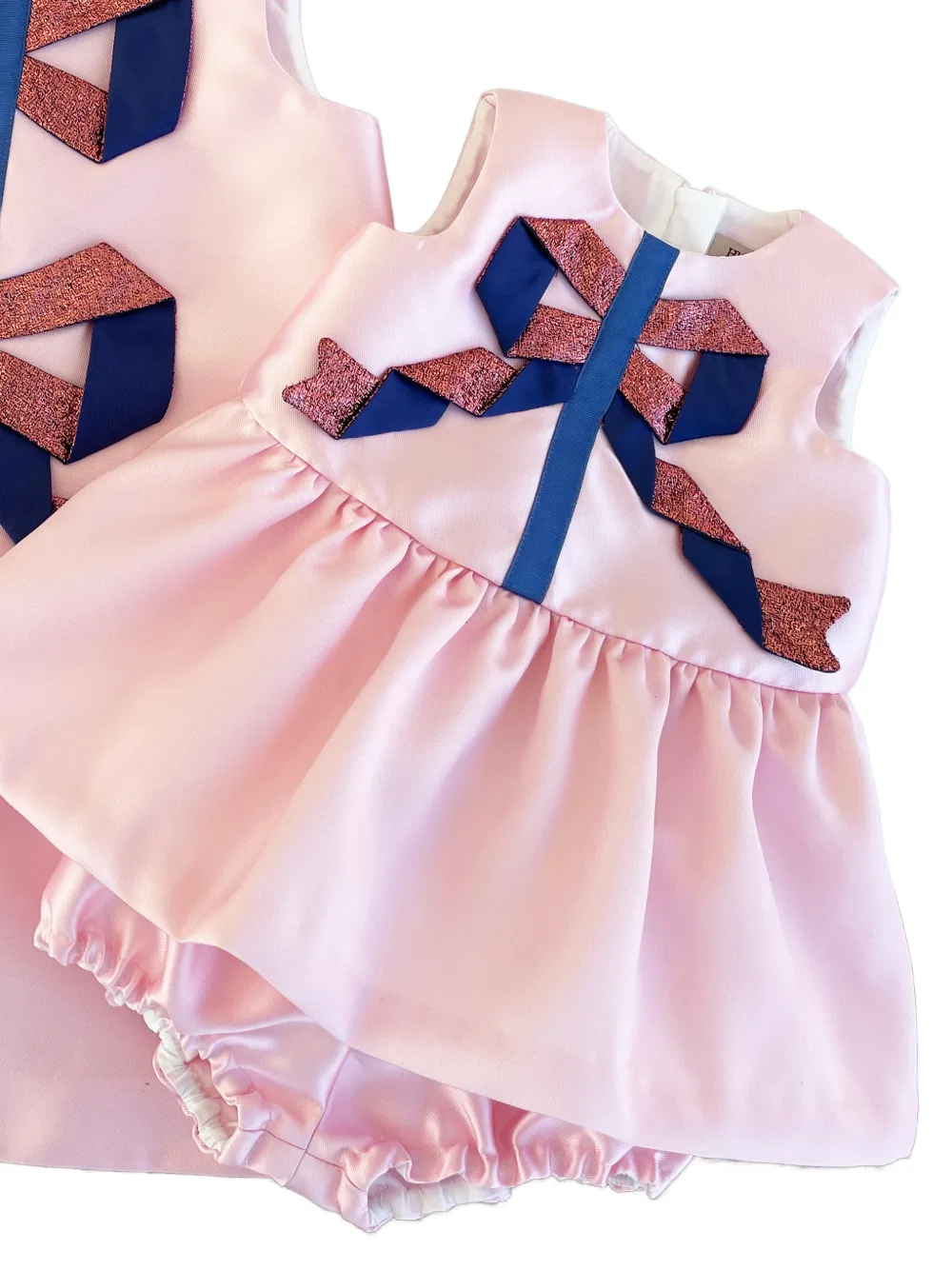 Hucklebones London Jurk met lintdetail Roze