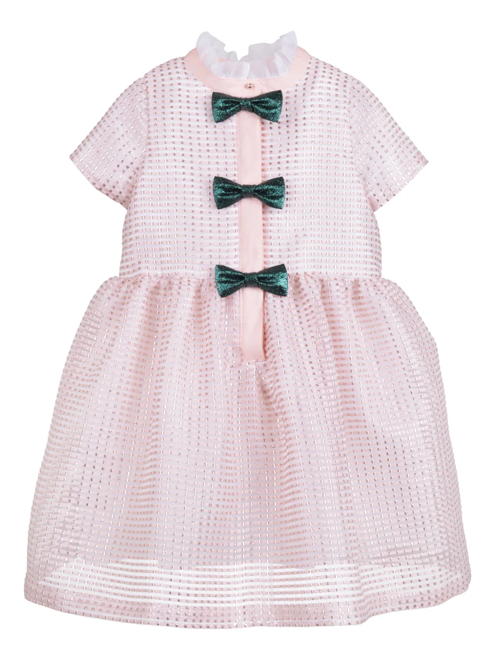 Hucklebones London ruffled-collar shirt dress - Rosa