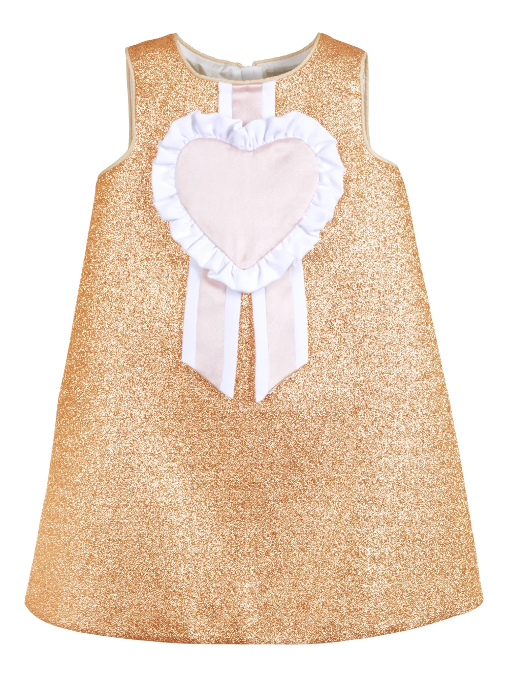 Hucklebones London vestido estilo rosette | dorado | Image 1