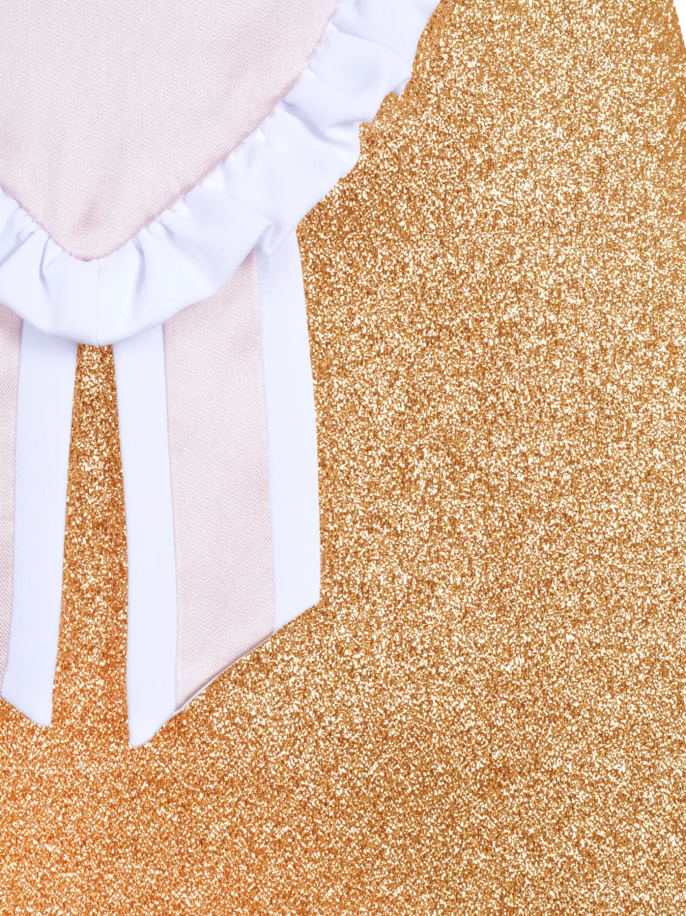  Hucklebones London Rosette Dress - Gold 