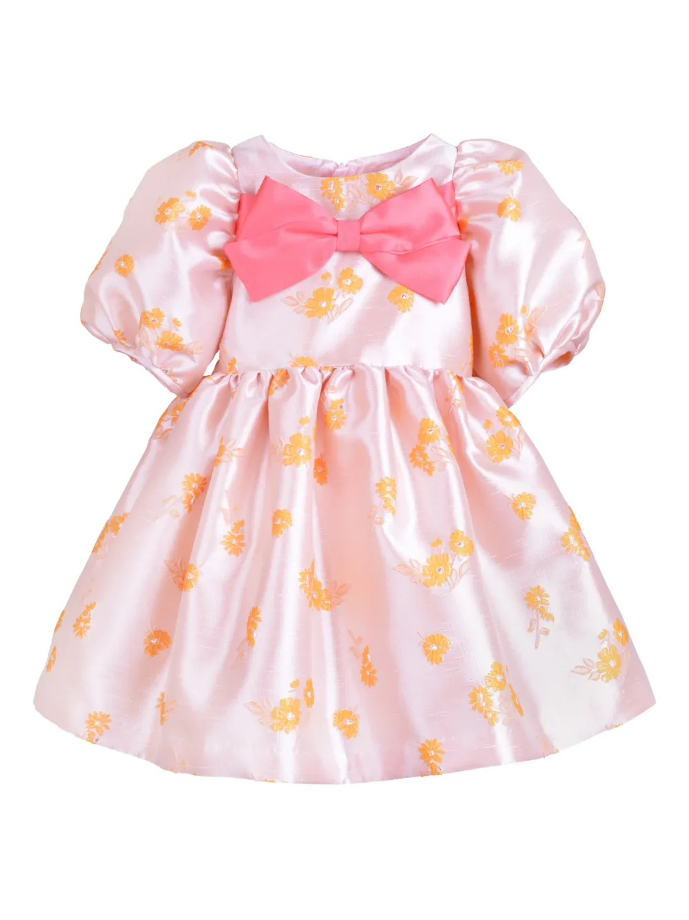 Hucklebones London puff-sleeve dress - Rosa