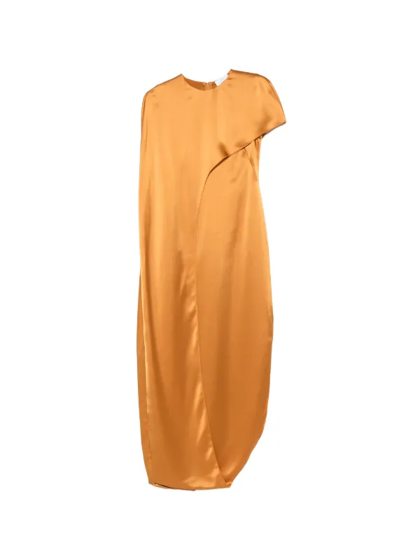 galvan orange dress $1095 Galvan Escape Women's Orange Lido Cutout Satin Maxi Dress Size 40