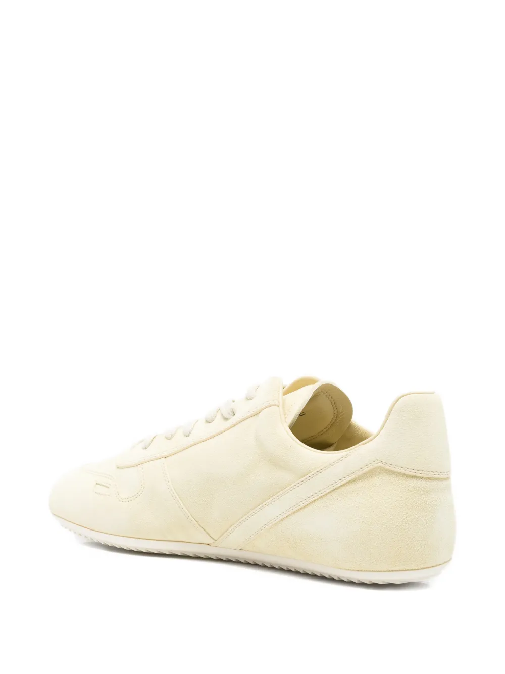 Rick Owens Minimal leren sneakers Geel