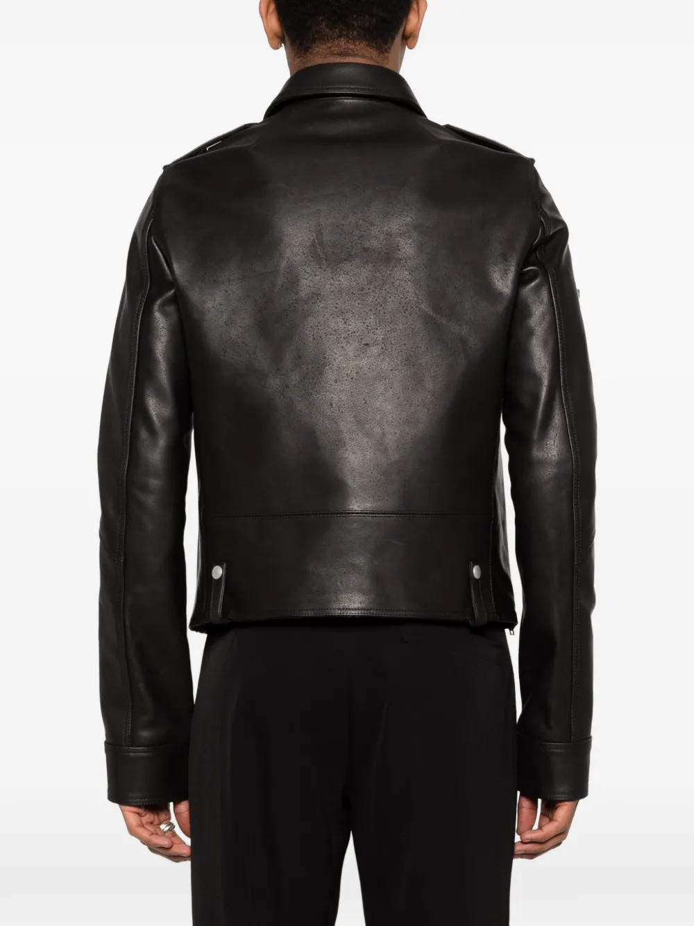 Rick Owens Vega leren jack Zwart