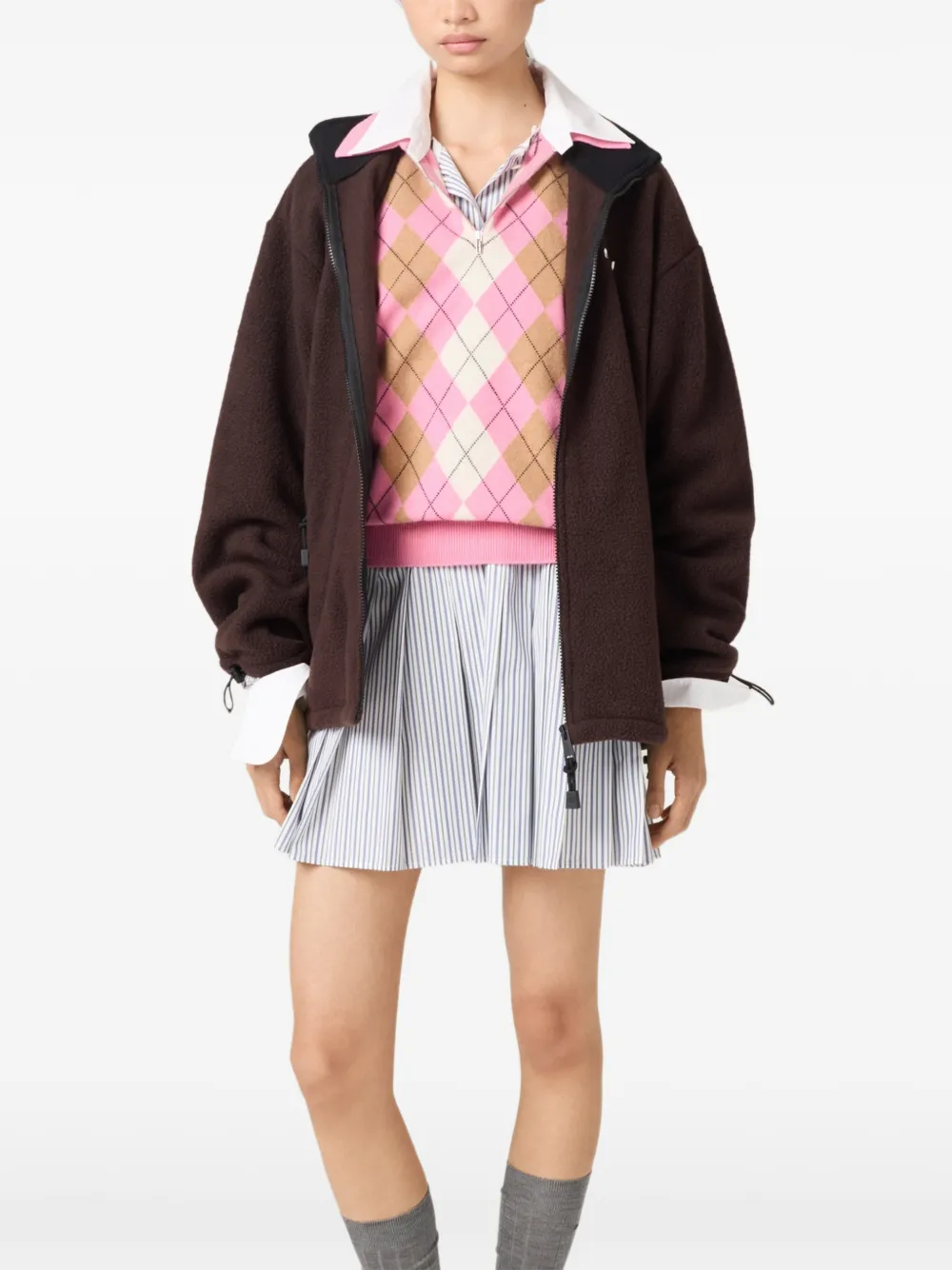 Miu Miu logo-embroidered jacket | Varsity Jackets | Image 2