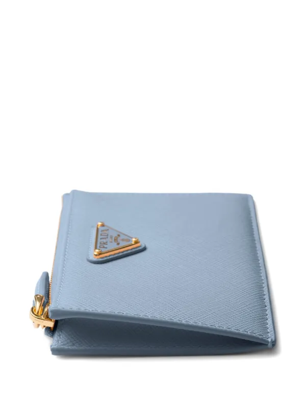 Prada サフィアーノレザー財布 | ブルー | FARFETCH JP