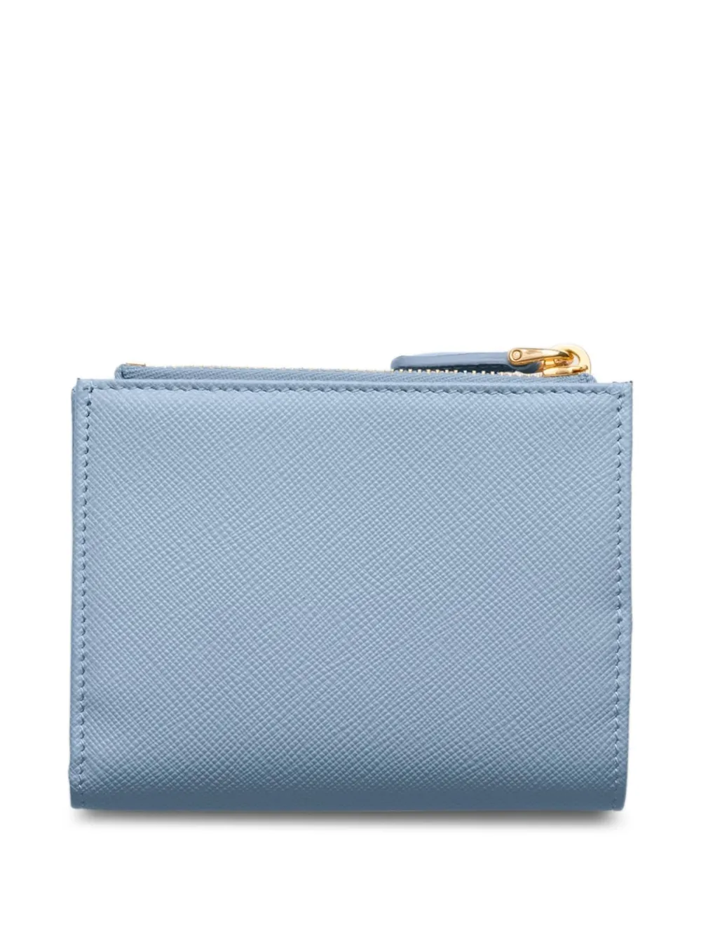 Prada Kleine saffiano leren portemonnee - Blauw