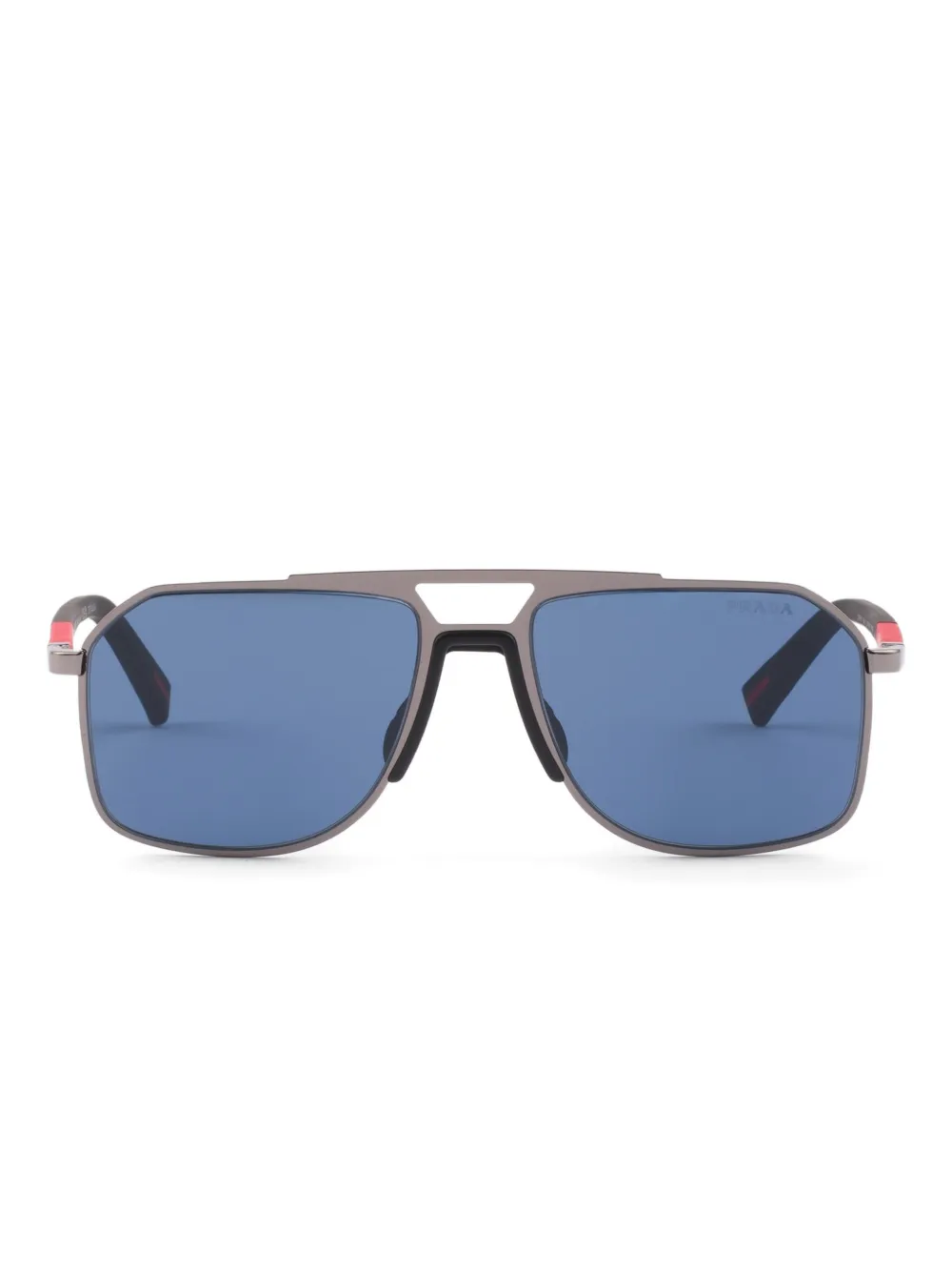 Prada Eyewear Occhiali da sole Linea Rossa - Grigio
