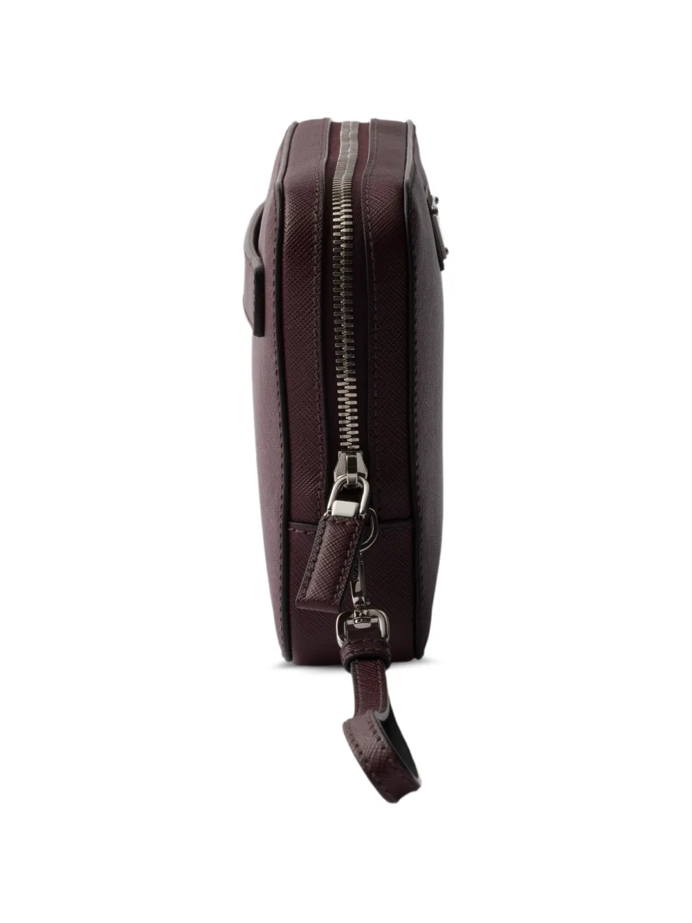 Prada Clutch met logoplakkaat Rood