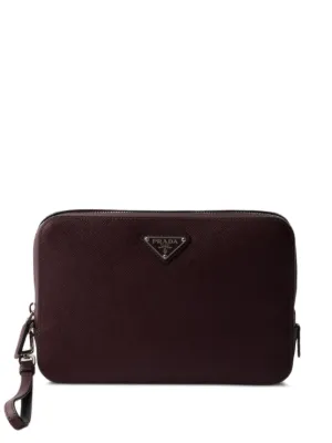 Prada Re-Nylon＆サフィアーノレザー クラッチバッグ 通販 - FARFETCH