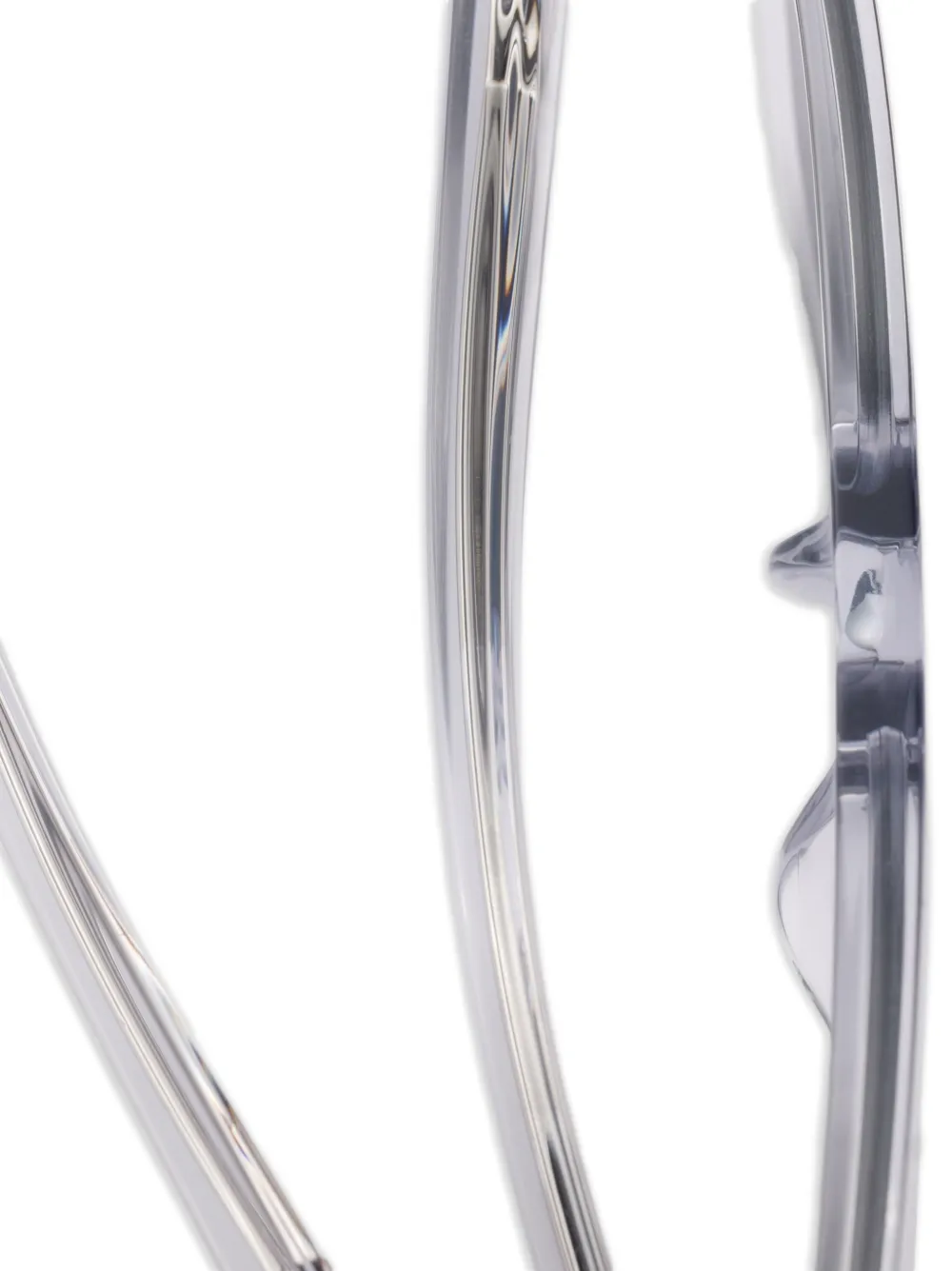 Prada Eyewear Zonnebril met rechthoekig montuur met logoprint Wit