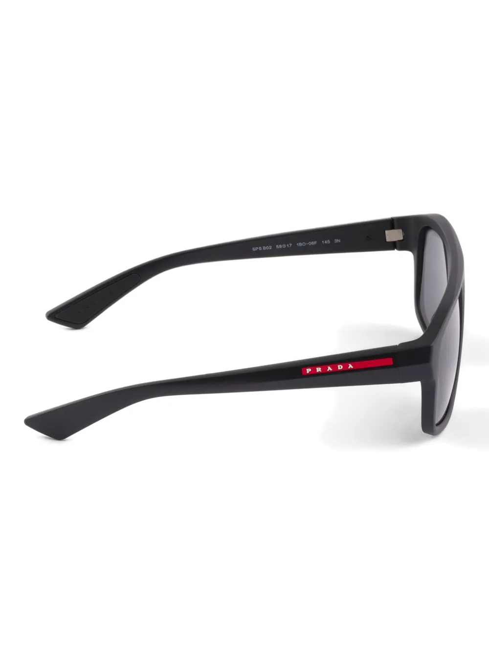  Prada Eyewear Gafas De Sol Linea Rossa Con Montura Rectangular - Negro 