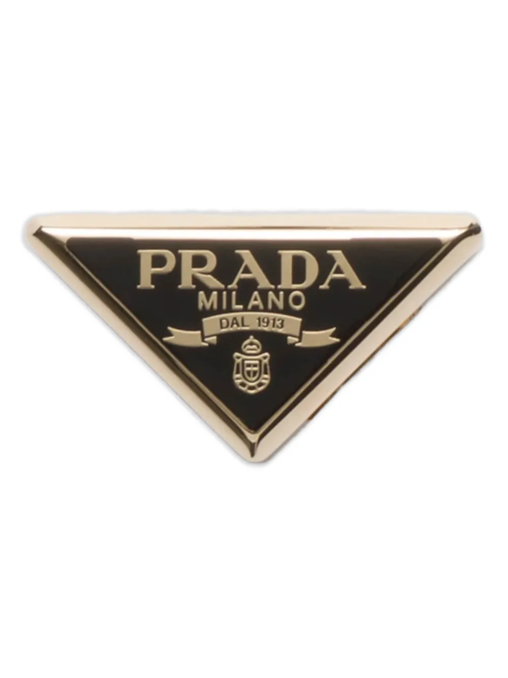 Prada Fermaglio con logo - Oro