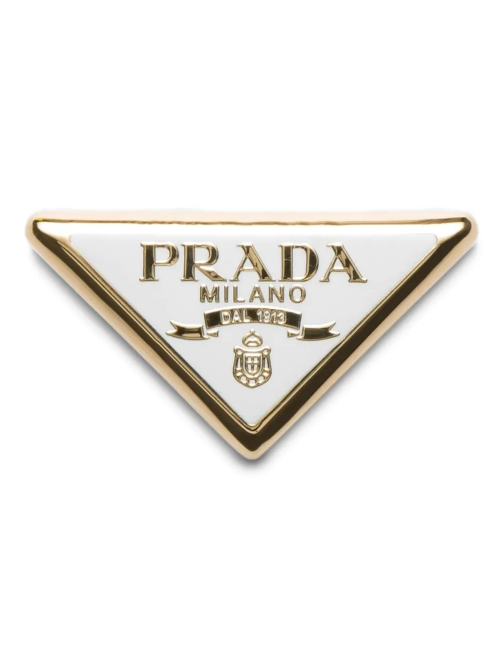 Prada Fermaglio con logo - Oro