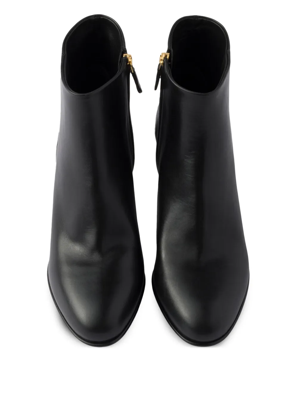 Prada Side Zip Heel Boots Zwart