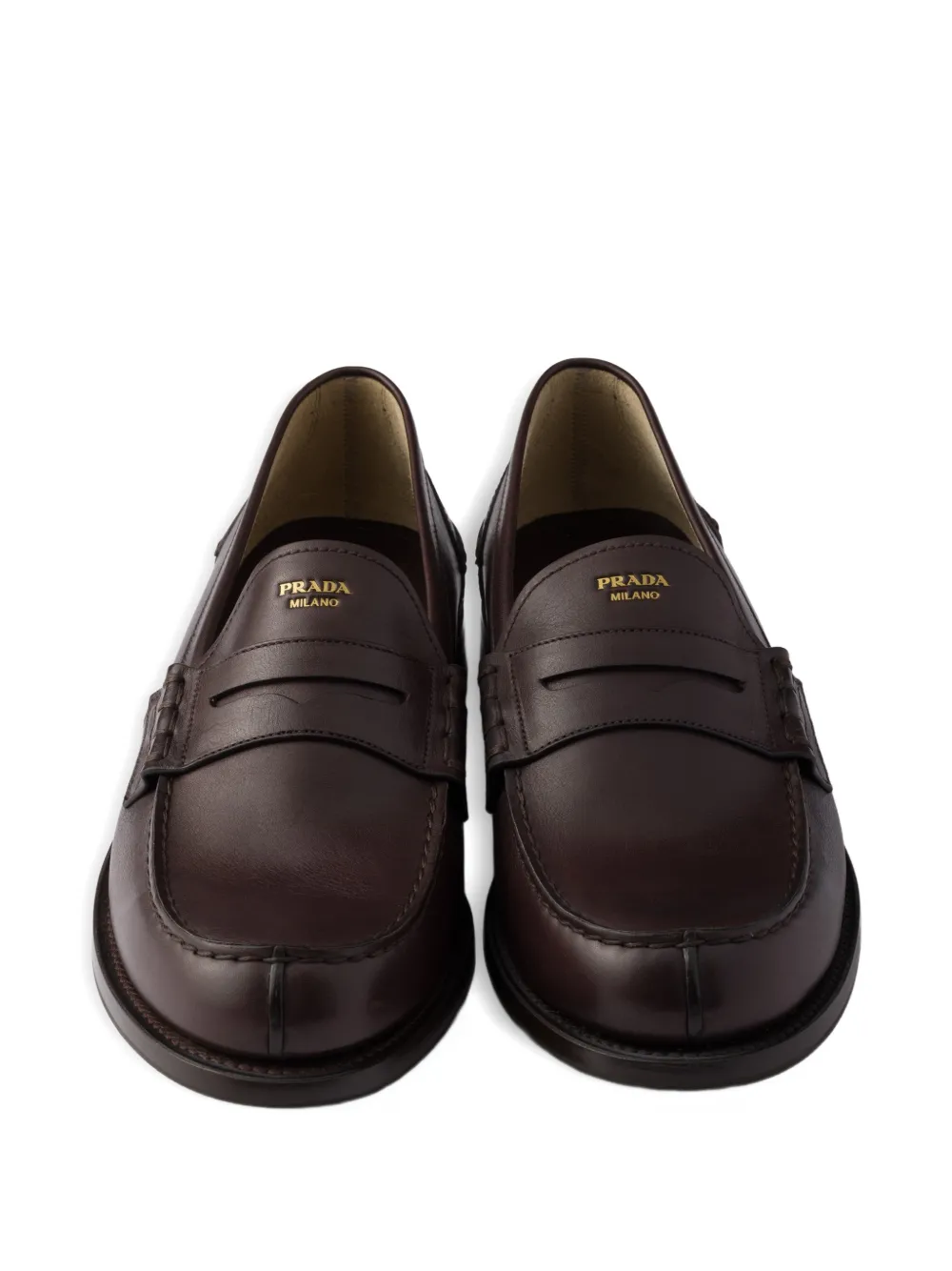 Prada Leren loafers Bruin