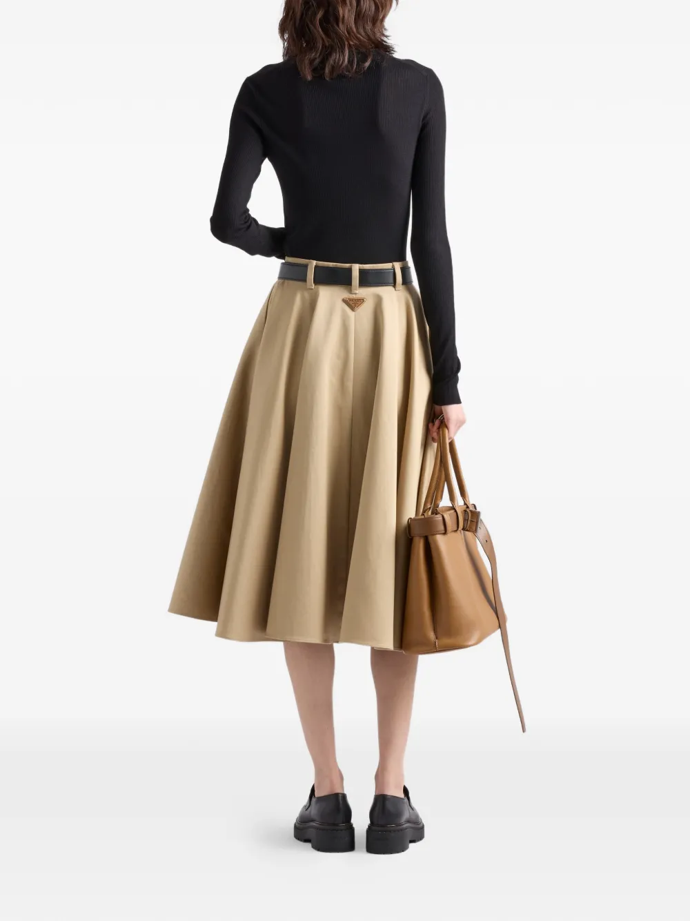  Prada Jersey Con Cuello Redondo - Negro 