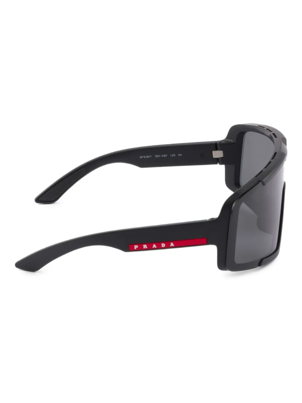 Prada Eyewear Linea Rossa zonnebril Zwart