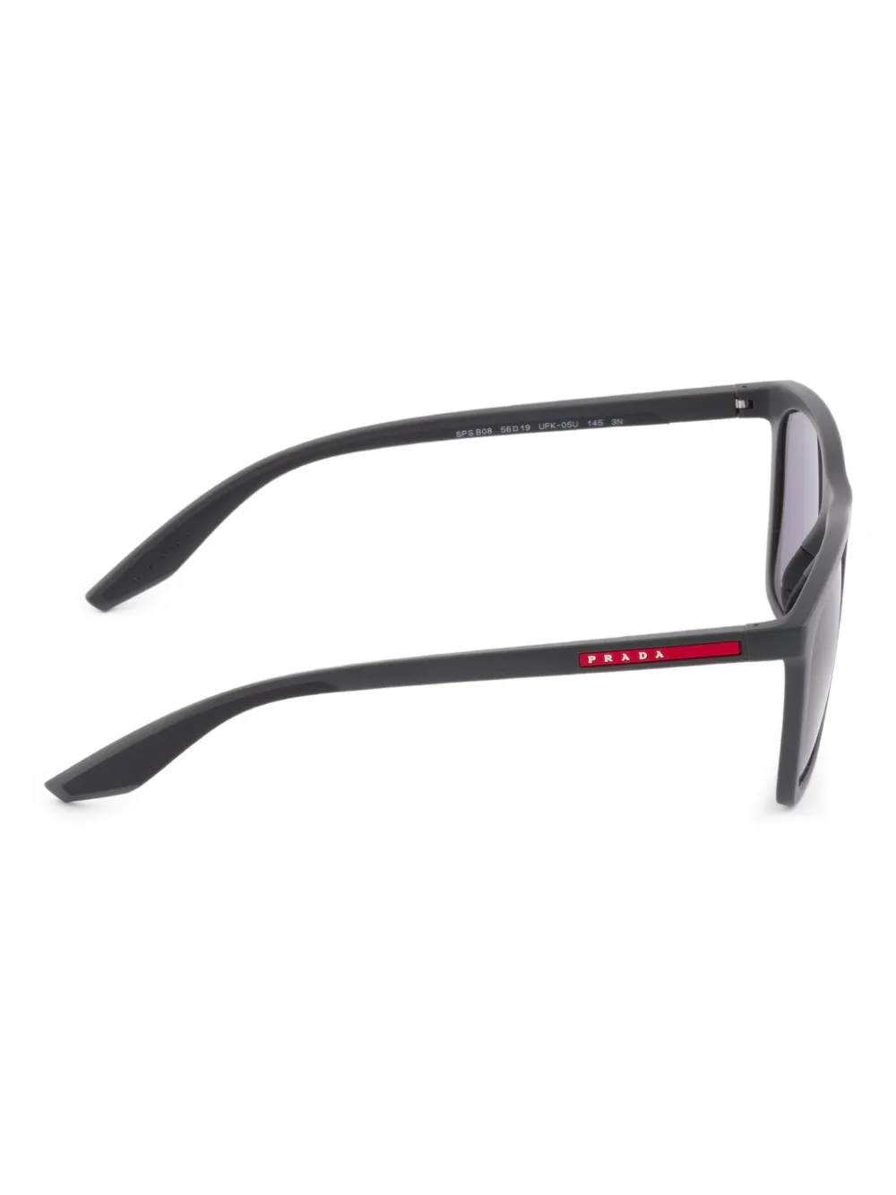 Prada Eyewear Linea Rossa zonnebril met vierkant montuur Grijs