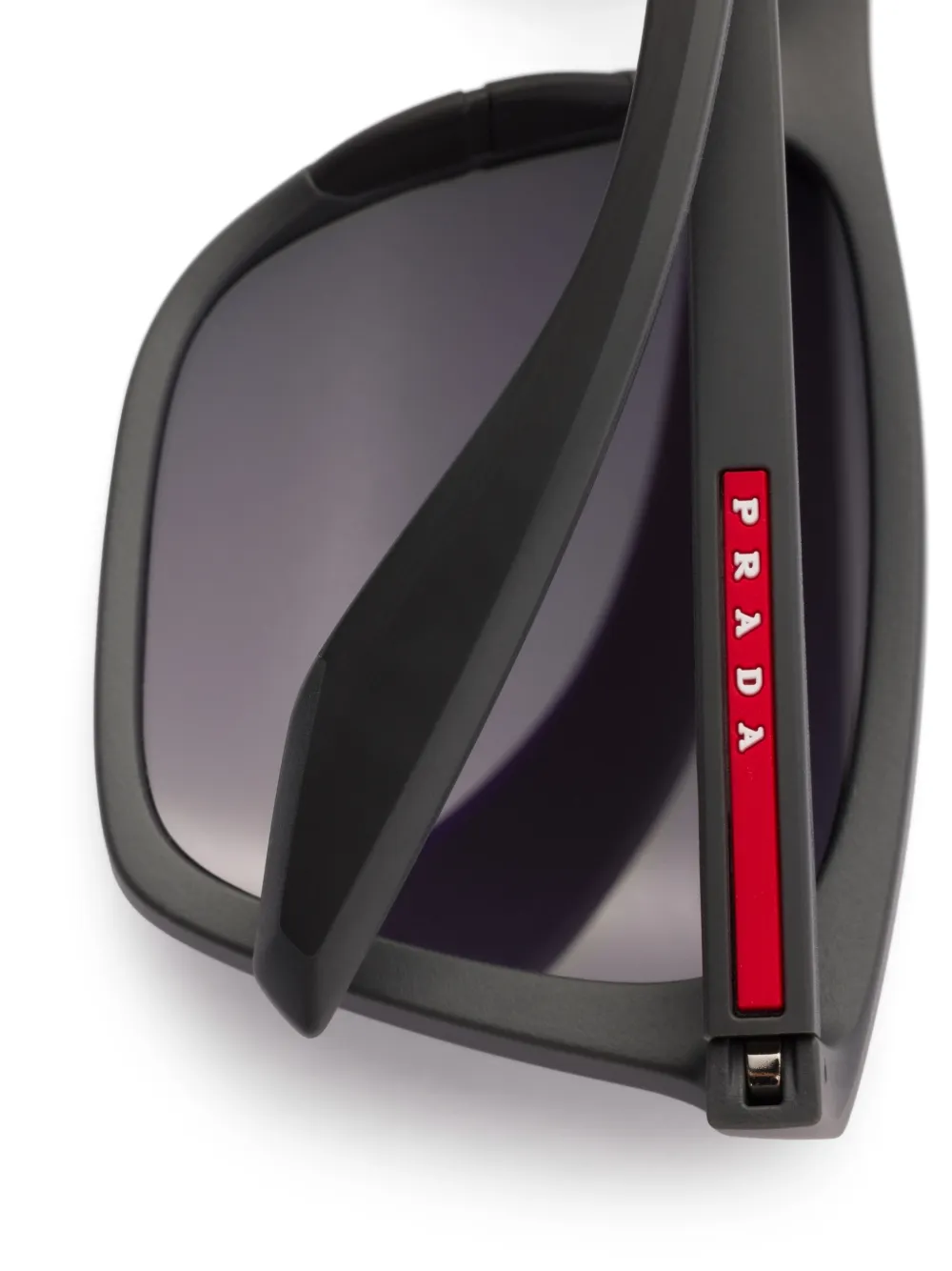 Prada Eyewear Linea Rossa zonnebril met vierkant montuur Grijs