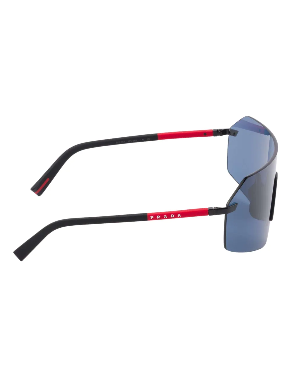 Prada Eyewear Linea Rossa zonnebril Zwart
